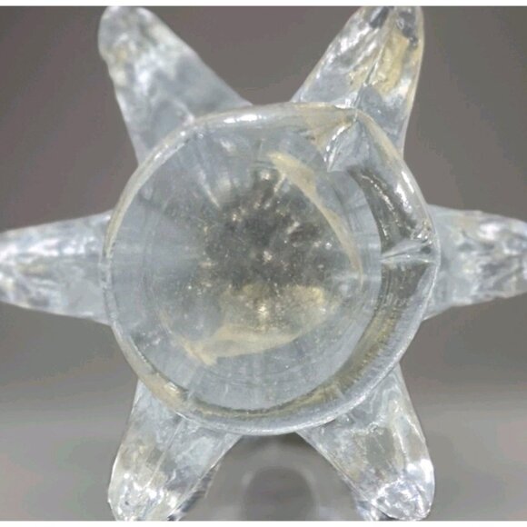 Vintage Christmas Trees Clear Glass w/Gold Dust Inside  Beautiful Look - Picture 5 of 6